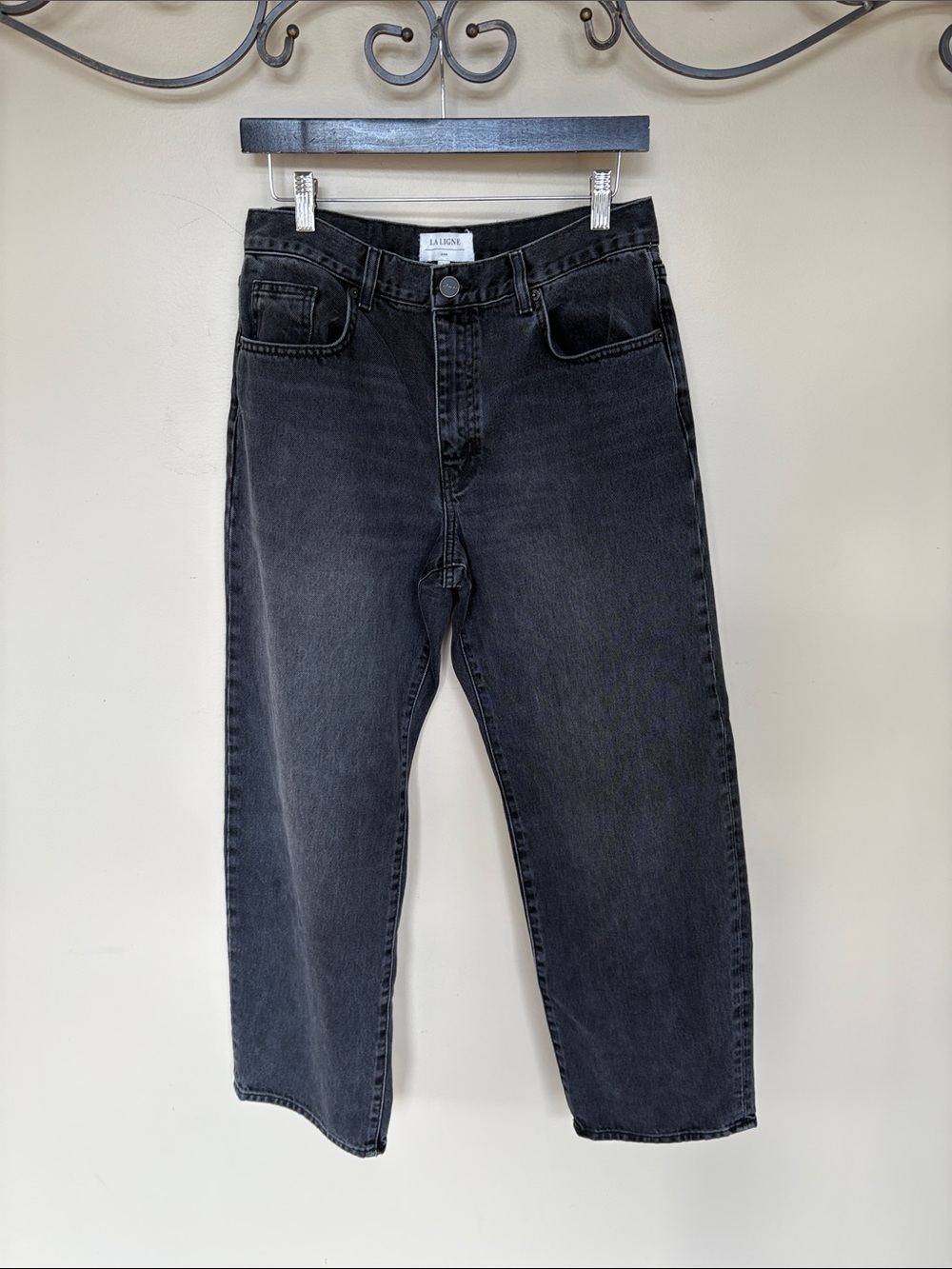 La Ligne Black Straight-Leg Men's Jeans